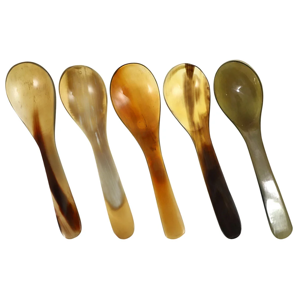 

5Pcs Small Spoons Cake Dessert Spoons Portable Espresso Spoons Decorative Mixing Spoons