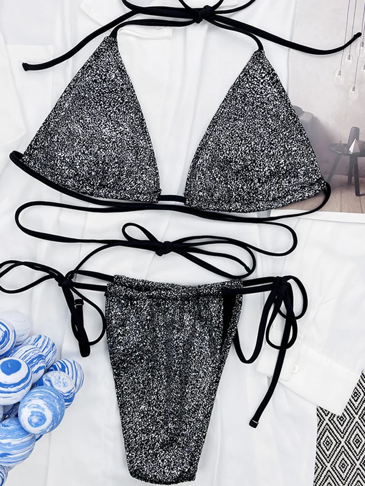 Sexy Bikini Sets Summer Swimsuits Bandage Style Woman Beach Two-Piece Swimwear Bathing Suit For Female