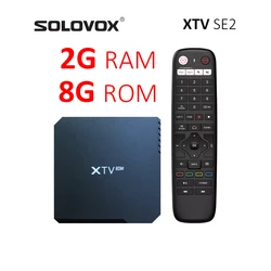 SOLOVOX XTV SE2 Android Streaming TV Box with 4K HDR, Dual WIFI & Bluetooth Support - AU Plug (TVBox 2G8G)