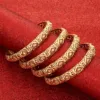 4pcs/Lot Bracelets For Women Girls Dubai Circle Jewelry Arab Middle Eastern African Fashion Bangles 4