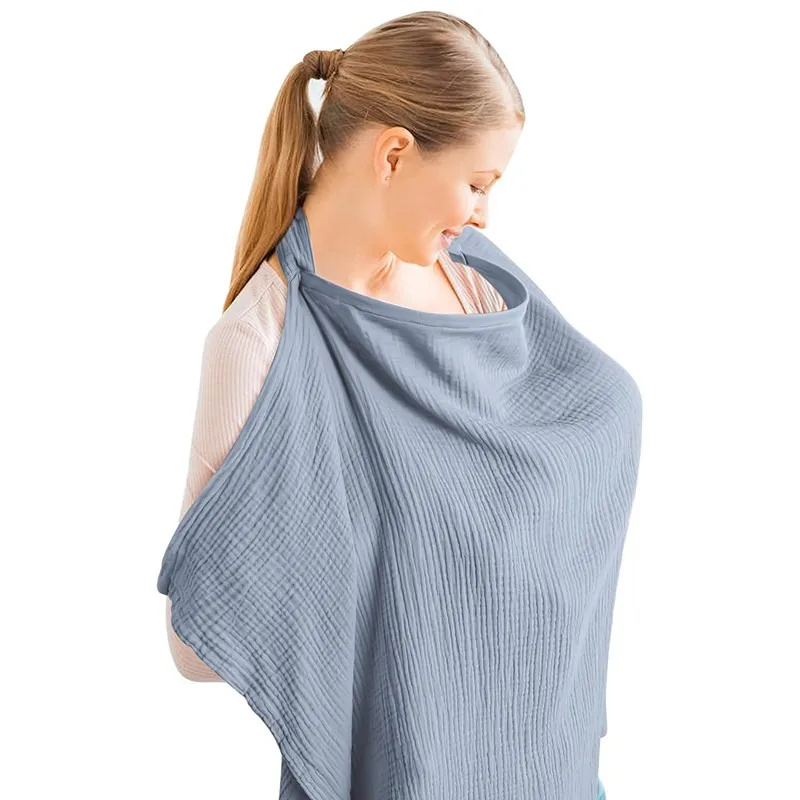 75x95cm Cotton Nursing Covers Breathable Baby Mother Feeding Breastfeeding Covers Adjustable Privacy Apron Lactation Cloth Cover breastfeeding cover,nursing towel