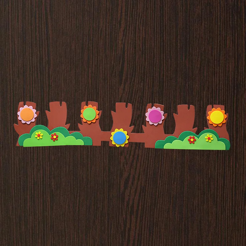 

Foam Flowers Scrapbooking DIY Sticker Assorted Colors Kids Room Baby Bedroom Children Nursery Party Decor Kindergarten Craft