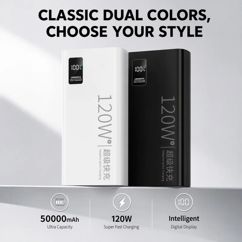 200000mAh 대용량 초고속 충전 파워뱅크 디지털 디스플레이 휴대용 모바일 전원 공급 장치 모든 휴대폰용