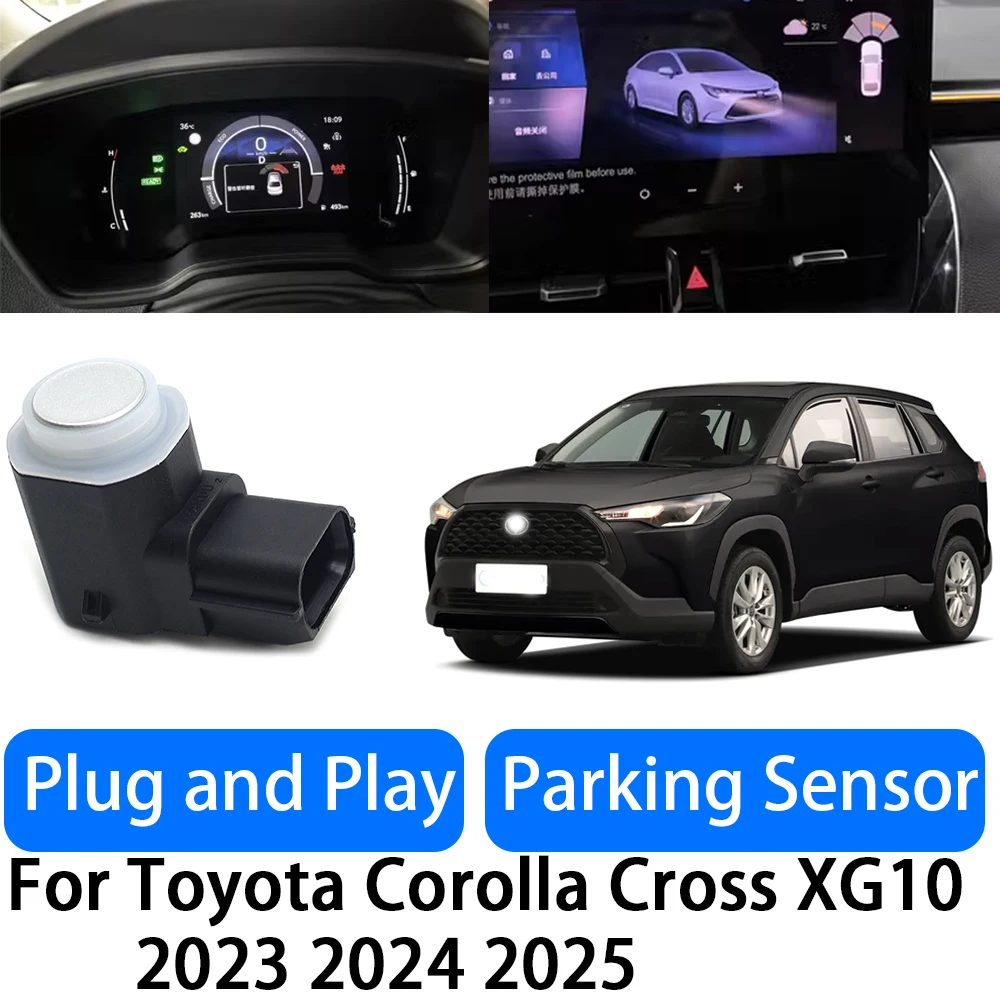Protect-X Sistema di sensori intelligente Plug & Play adatto per Corolla Cross 2022 2023 2024. Avvisa la protezione di furti di ruote, furto di convertitori catalitici, rottura dei finestrini