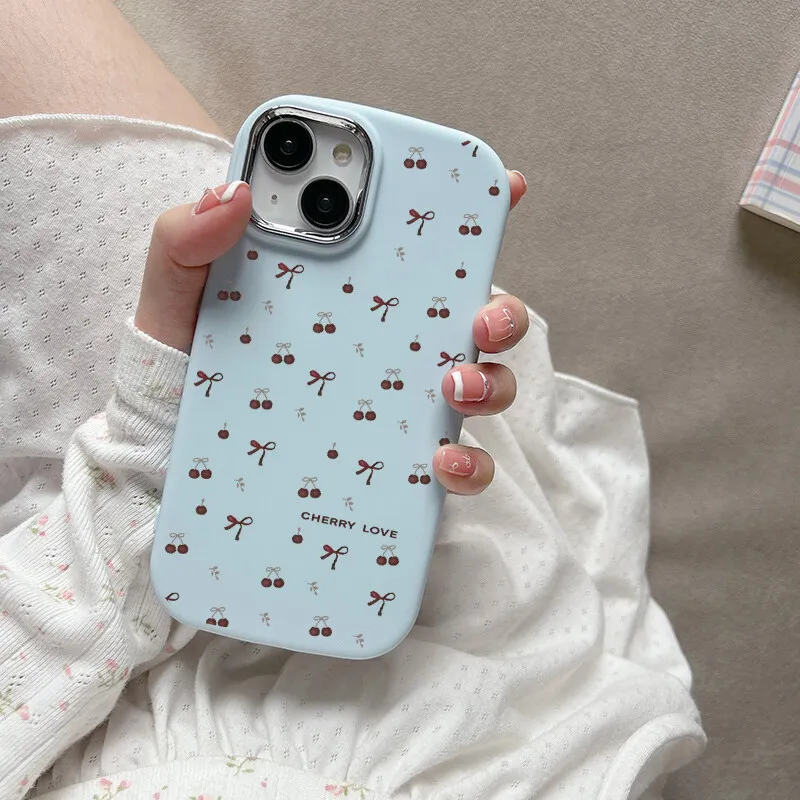 Charming Cherry Love Bow Phone Case