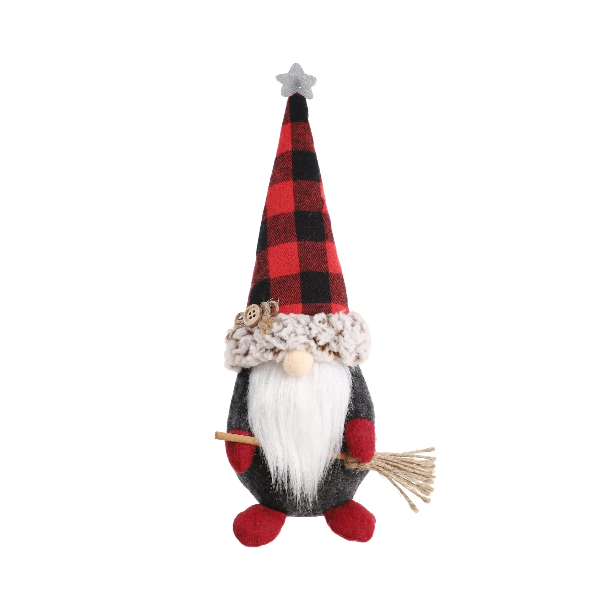 thumbnail image 1 of Muñeco de Papá Noel de peluche sueco, gnomo, Tomte escandinavo, Nisse nórdico, Sockerbit, enano, elfo, adorno navideño para el hogar, 1 of 5