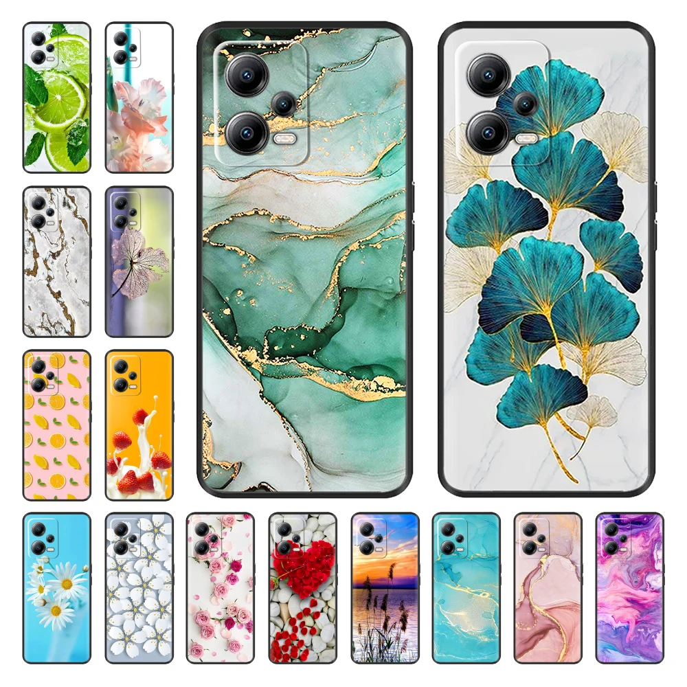 

For Xiaomi Poco X5 Pro Case Cover Fundas Shell For Xiaomi POCO X5 X 5 PocoX5 Pro X5Pro Coque Soft Liquid Silicone Bumper Casing