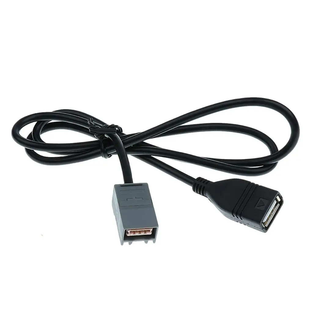 USB 오디오 여성용 포트 어댑터 혼다 어코드 시빅 재즈용 플라스틱 와이어 자동차 스테레오 커넥터