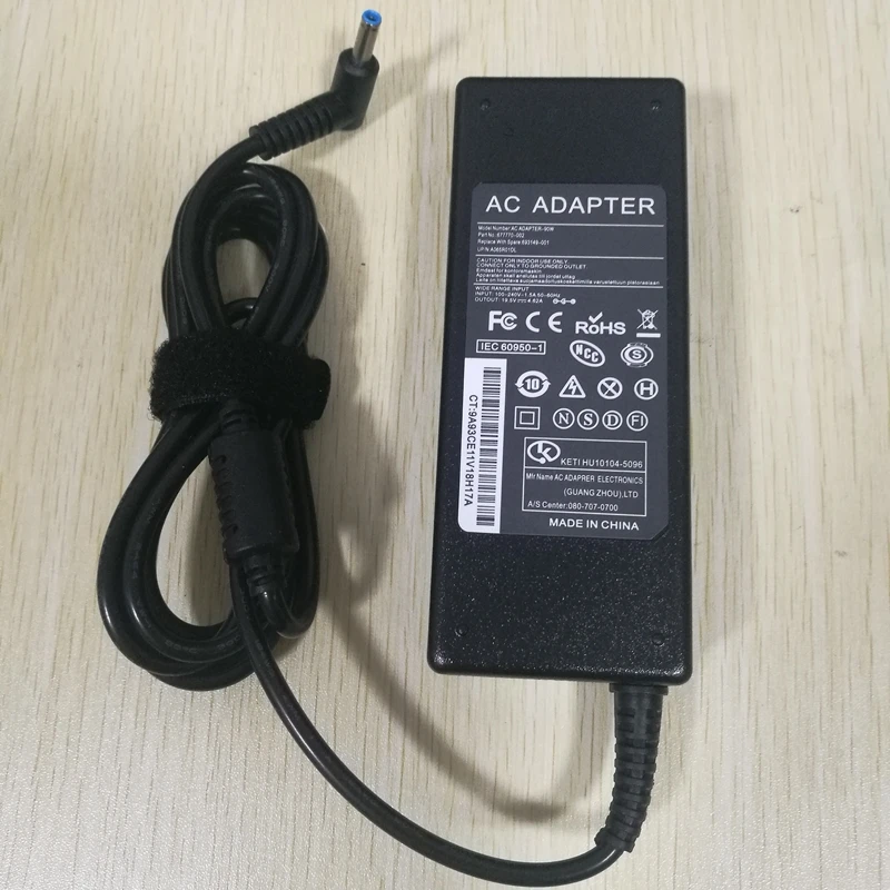 90W 19.5V 4.62A 4.5x3.0mm Laptop Charger for HP Envy 17-j106tx HP Pavilion 15 15-e029TX 11 14 17 741727-001 740015-001 Envy