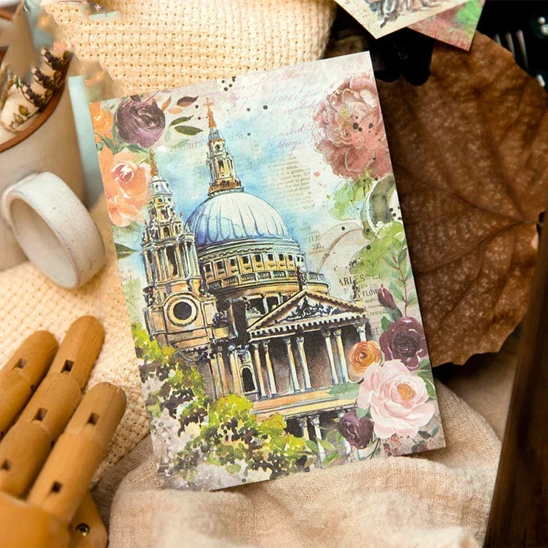 30pcs/pack Ins Travel Materials Paper Can Be Written Material Collage Junk Journal DIY Scrapbooking Ins Stationery Supplies 2
