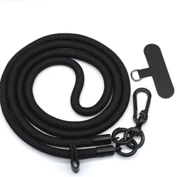 Bold Long Crossbody Phone Lanyard - Detachable Anti - Lost Neck Strap (Black)