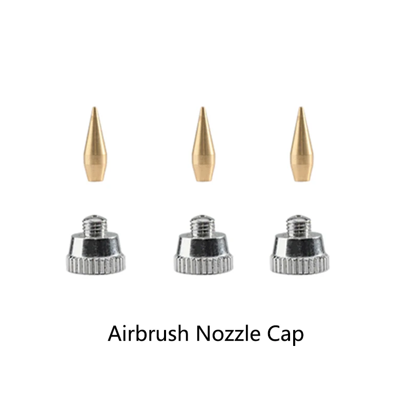182AirbrushAccessoriesSeries03mm05mm08mmNozzleWithCapKits