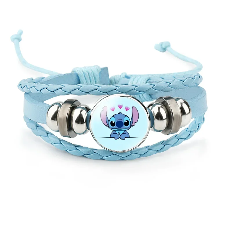 thumbnail image 1 of Pulsera con estampado de Disney Stitch para niña, brazalete de cuero multicapa transparente, acrílico, Lilo & Stitch, dibujos animados, regalo bonito, 1 of 5