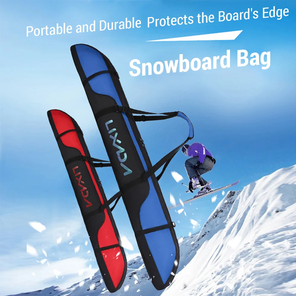 Portable Ski Travel Bag Oxford Cloth Waterproof Tear-resistant Snowboard Bag with Adjustable Shoulder Strap