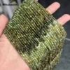 Wholesale Natural Green Tourmaline 2mm 3mm 4mm 3A Faceted Round Loose Beads For Jewelry Making DIY Bracelets Necklace 6