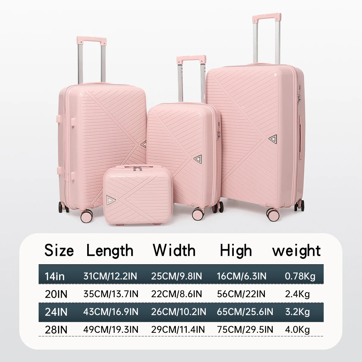 2025 New Large-Capacity and Durable Luggage Aluminum Alloy Men's and Women's Carry-On Boarding Suitcase Set Multiple Pieces
