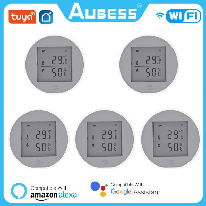 

AUBESS Tuay Smart Home Wifi Wireless Temperature And Humidity Sensor Indoor Wireless Temperature And Humidity Sensor Sensor