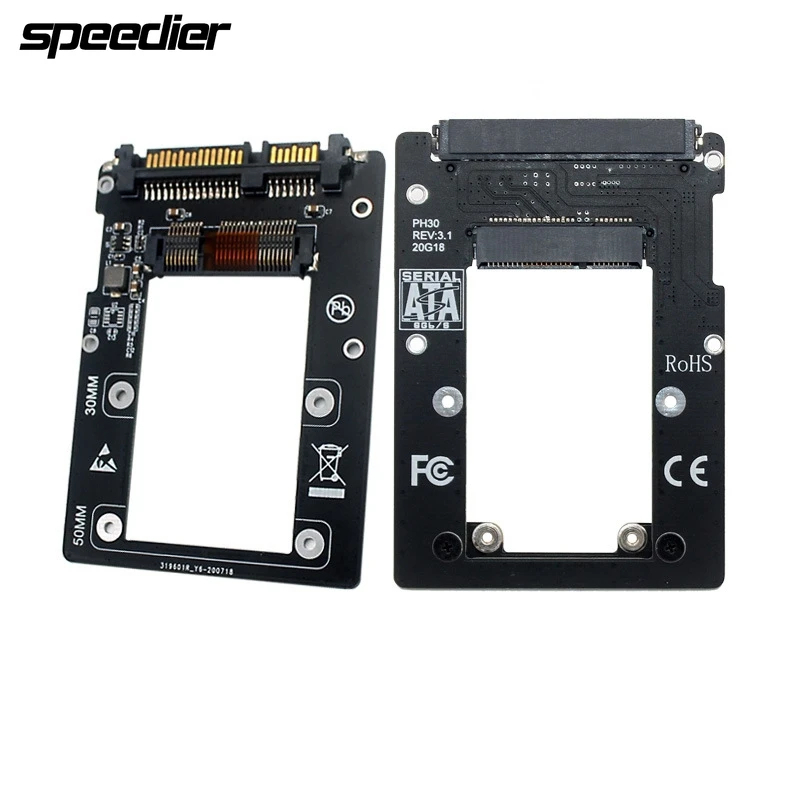 

MSATA SSD To 2.5'' SATA Adapter Converter Card Module Board Mini Pcie Ssd 2.5 Inch Solid State Mobile Hard Drive Riser Card