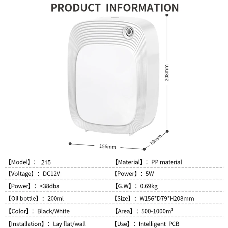 500m ³ zapach pokoju WIFI elektryczny rozpylacz zapachów odświeżacz powietrza zapach olejku dystrybutor biuro perfumy domowe aromaty 3 500m ³ zapach pokoju WIFI elektryczny rozpylacz zapachów odświeżacz powietrza zapach olejku dystrybutor biuro perfumy domowe aromaty 3