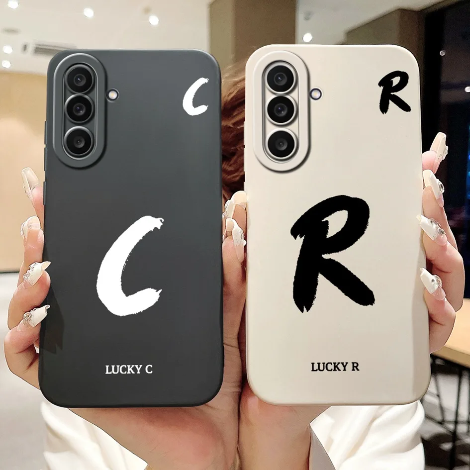 Luxury Alphabet Silicone Shockproof Case