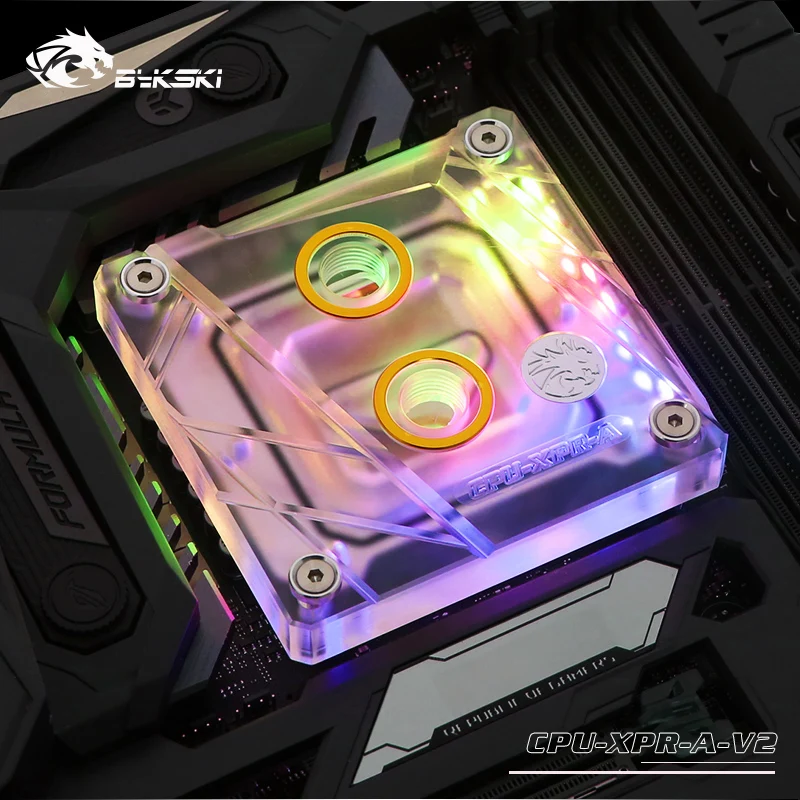 Bykski-bloco de Água do Processador Central Uso para Intel Lga1150 1151 1155 1156 1200 1700 2011 2066 X99 Radiador do Refrigerador i7 Rgb Sync Cpu-xpr-a-v2 - Imagem 3
