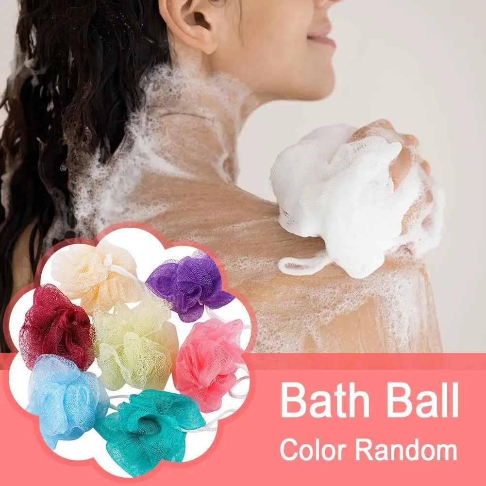 

1pc Bath Ball Children Adult Cleaning Supplies Multicolor Tubs Flower Bath Body Towel Cleaning Brush Rub Shower Bath Scrubb B6G6