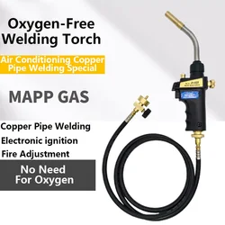 Gas Torch Brazing Gun 1.5m Burner Torch Welding Gold And Silver Heating And Quenching Air Conditioning Pipe Welding Torch