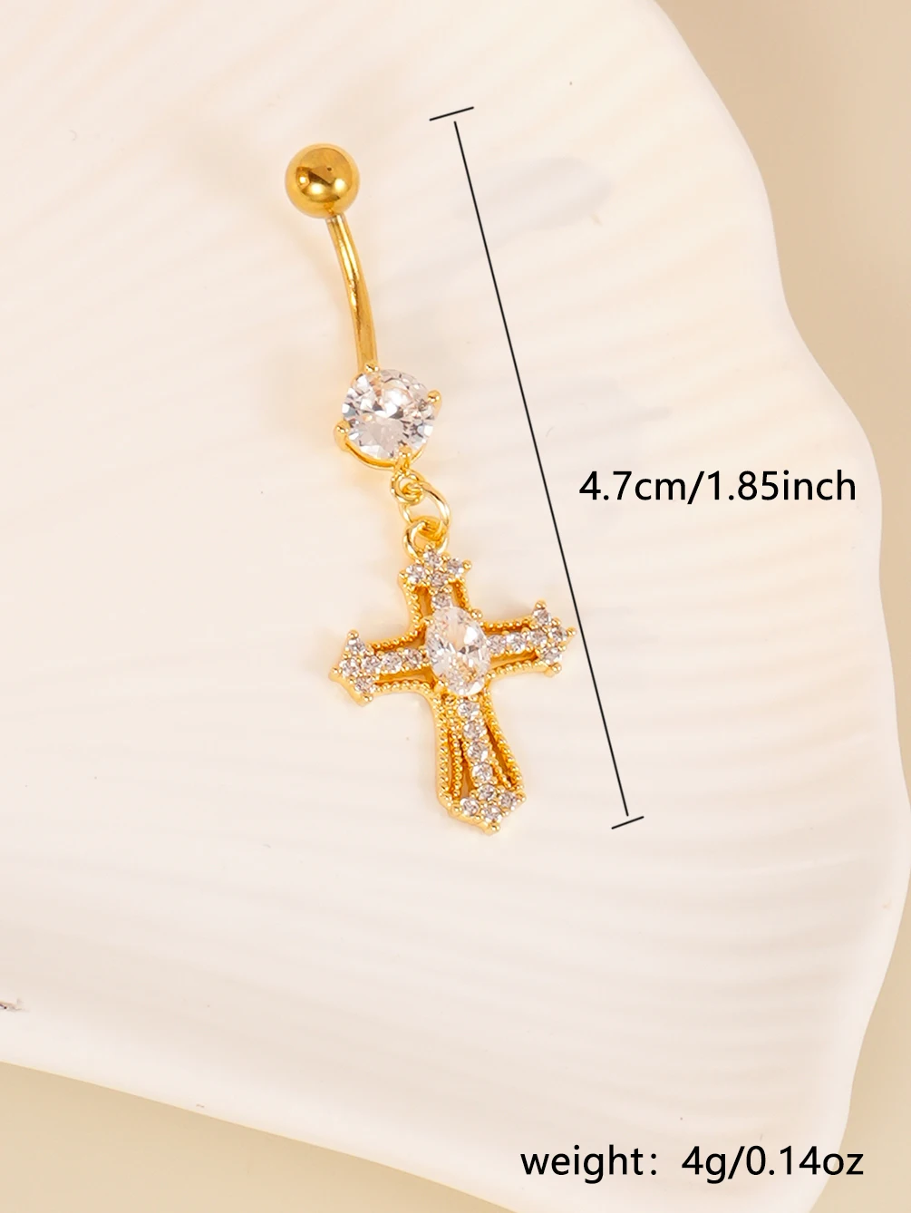 Hip Stainless Steel Belly Button Ring