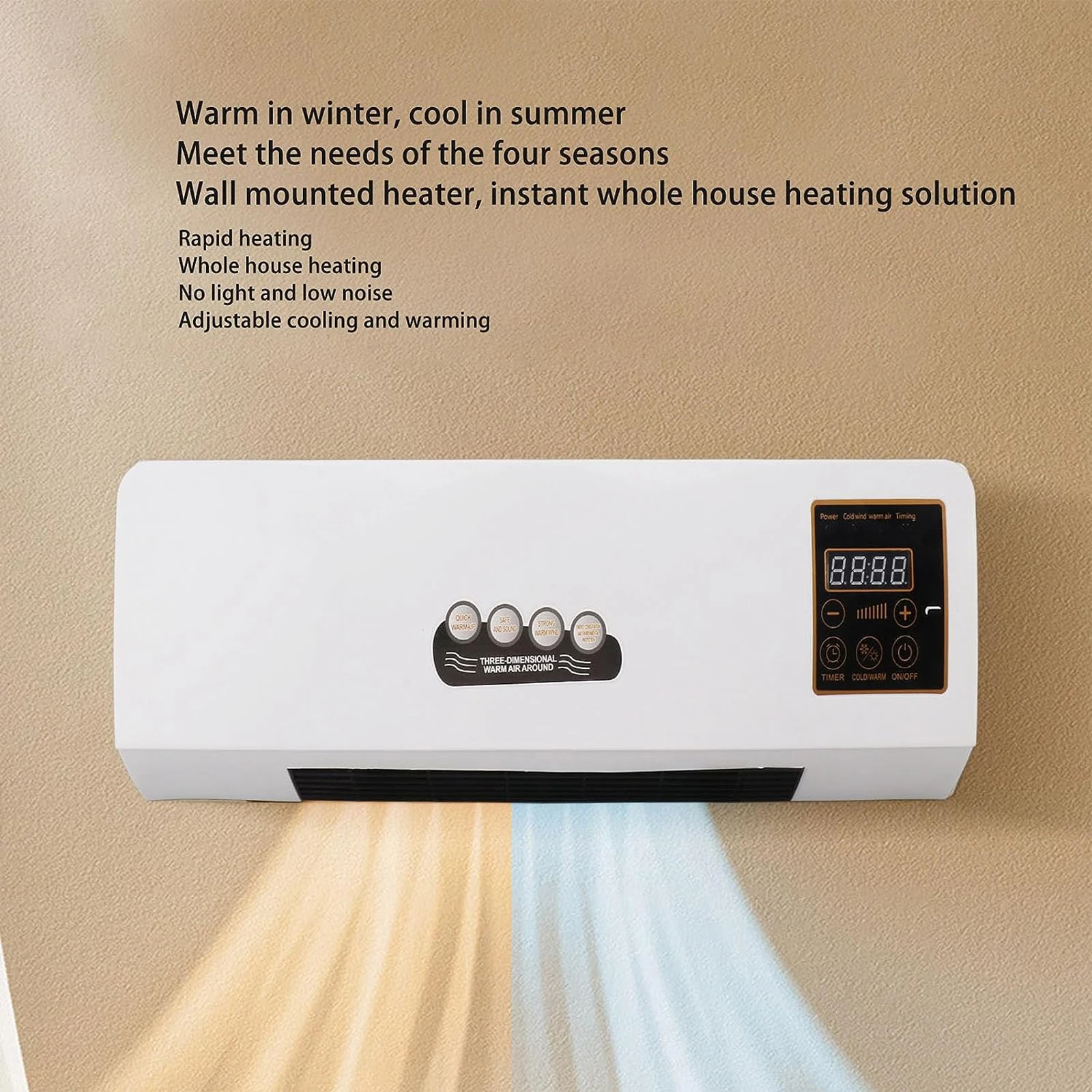 Nový mini vzduch kondicionér fanoušek chladící ohřev dvojí použít vzduch kondicionér domácnost chladící spotřebiče pro žití pokoj jídelní pokoj