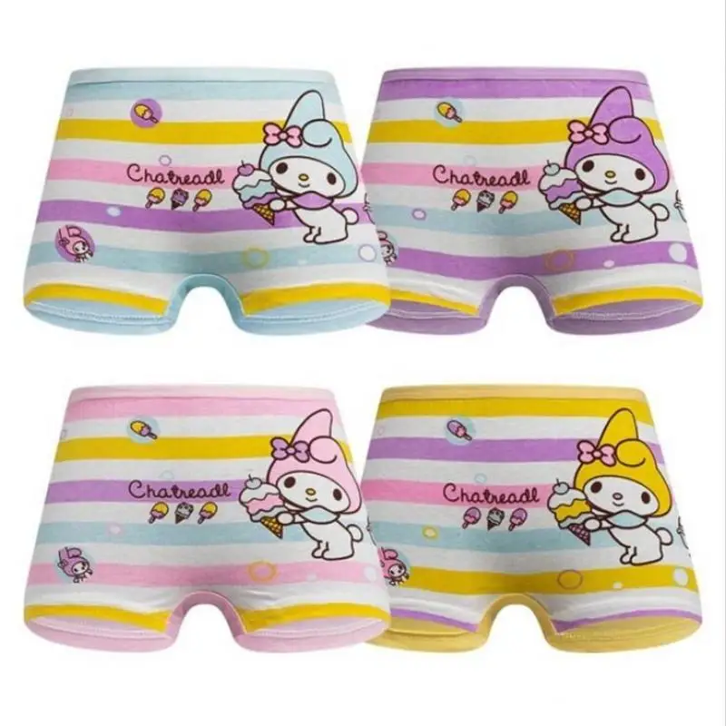 Hello Kitty Kids Panties Girls Cotton Breathable Flat Angle Summer