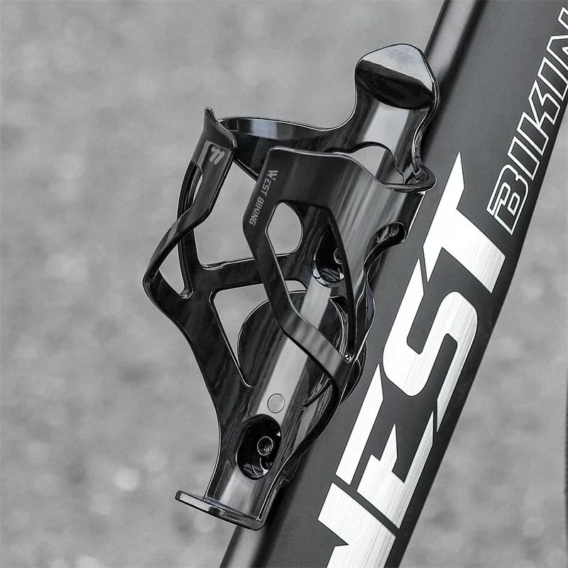 WEST BIKING Lightweight Bicycle Bottle Holder Adaptable Bottle Cage Hidden GPS Airtag Storage MTB Road Bike Accessories