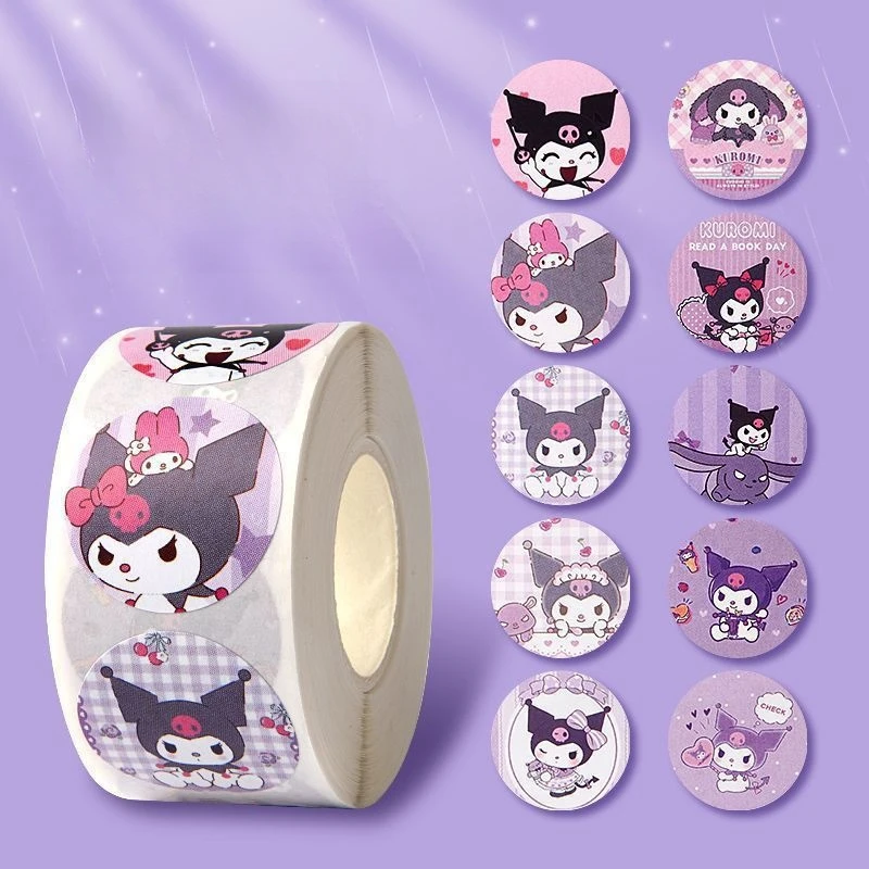 Stickers Decoration 500pcs/Roll Cute Cartoon Stickers Waterproof Stickers For DIY Scrapbooking, Envelope Sealing, - 5