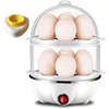 Egg Cooker, Double Egg Poacher,Multi-function Automatic Power Off Egg Steamer,Home Nutrition Breakfast Machine, Kitchen Utensils 1