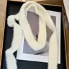 Soft Solid Color Wool Shawl Y2K Dressing Decoration Knitted Scarf Ribbon Korean Style Long Narrow Scarves Autumn/Winter 2