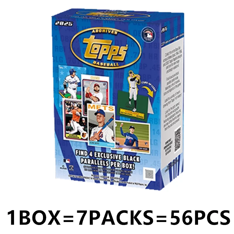 כרטיסי בייסבול של Topps Archives לשנת 2025, כרטיסי כוכבי בייסבול, קופסת תחביבים, קופסת ערך, כרטיסי אספנות עם חתימות כוכבים, מתנות לחג, צעצועים