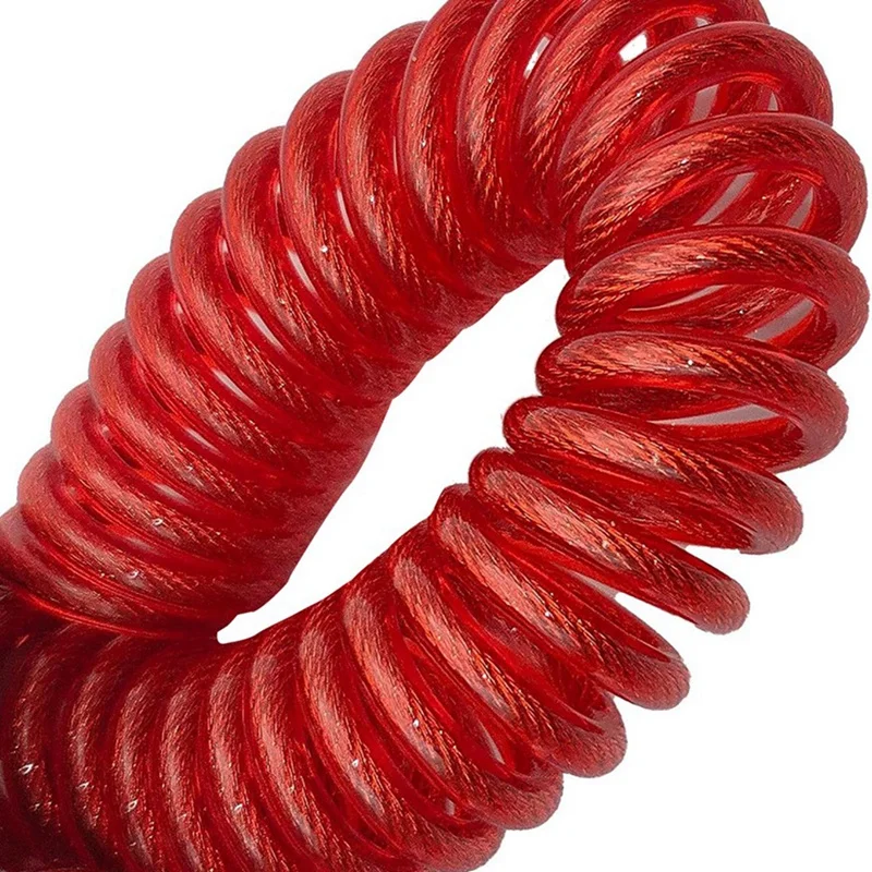 Hot Sale6ft Trailer Brake Away Cable, Trailer Breakaway Safety Cable Spring Towing Coiled Wire For RV Emergency 4Pack