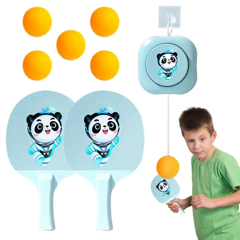 Set Da Allenamento Per Ping Pong Arazzi Da Ping Pong Allenatore Elastico Palline Da Ping Pong Allenamento Regolabile 2-18 Anni Bambini Sospesi