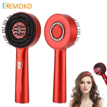Electric Vibration Massage Comb Red Light