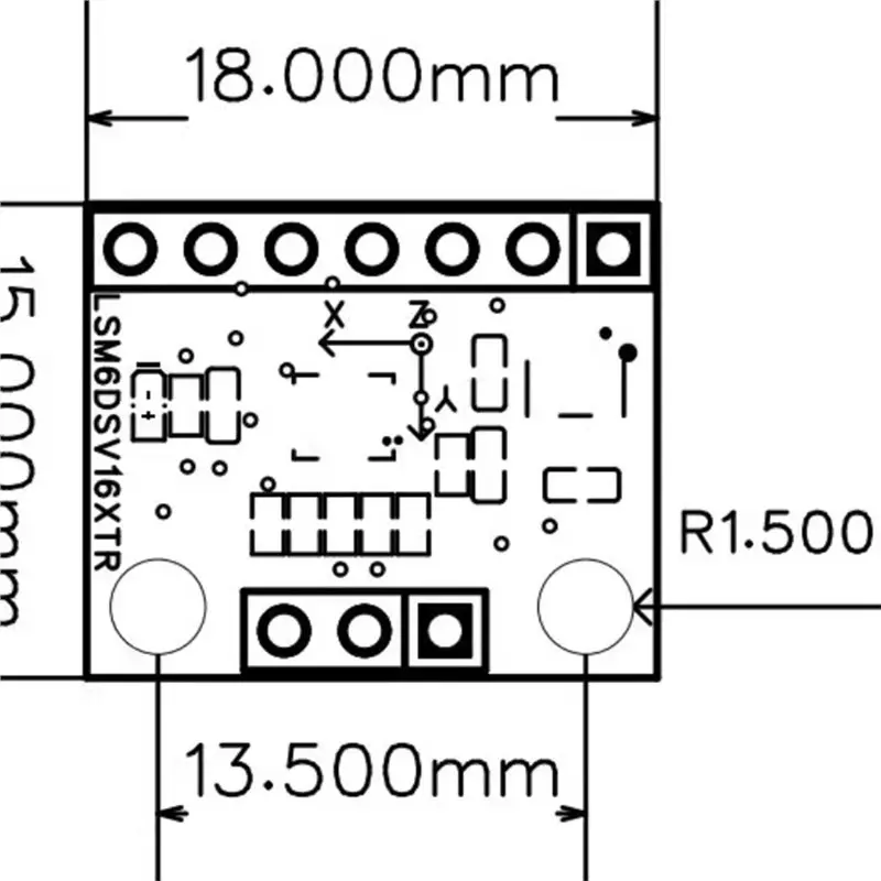 LSM6DSV16XTR 스마트 IMU 모듈 - 내장형 센서 퓨전 및 AI 코어, 고급 제스처 인식 VR을 위한 직접 쿼터니언 기반
