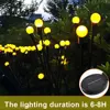 1pc 6/8/10LED Pack Solar Firefly Lights,Upgraded Solar Garden Lights Outdoor Waterproof Solar Swaying Landscape Outdoor Lights ﻿ 5