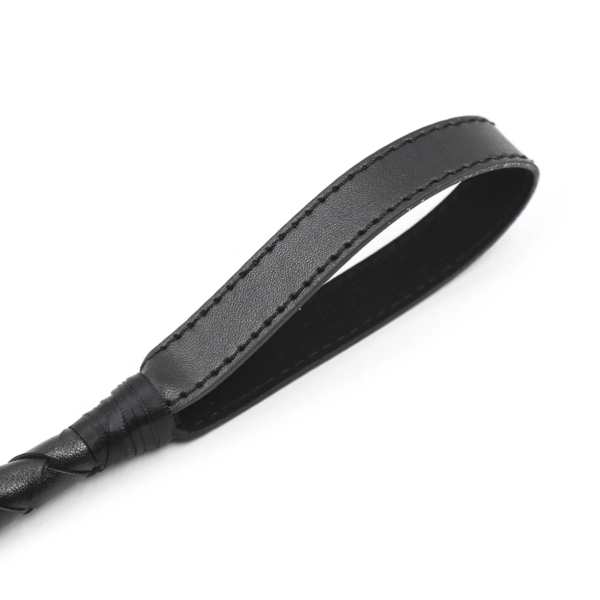71CM PU Leather Paddle Whip,Riding Crop PU Leather Flogger Horse whip，Handle With Wrist Strap 4