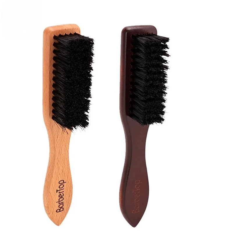 Salon Soft Beard Cleaning Wooden Brush Fragmented Hair Sweeping Brush Hairdresser Shaving Comb Barbershop Brushes Supplies