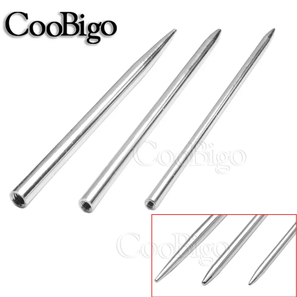 1pcs 3-1/2"Stainless Steel Surface Paracord Bracelet Knitting Needle Outdoor Paracord 550 Bracelet Project Weaving Needles Tool 1