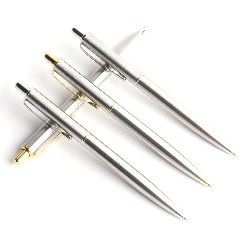 고급 금속 볼펜, 고품질 필기구, 0.7mm, 검정/파랑 잉크 볼펜, 문구, 학교, 사무용품, 비즈니스