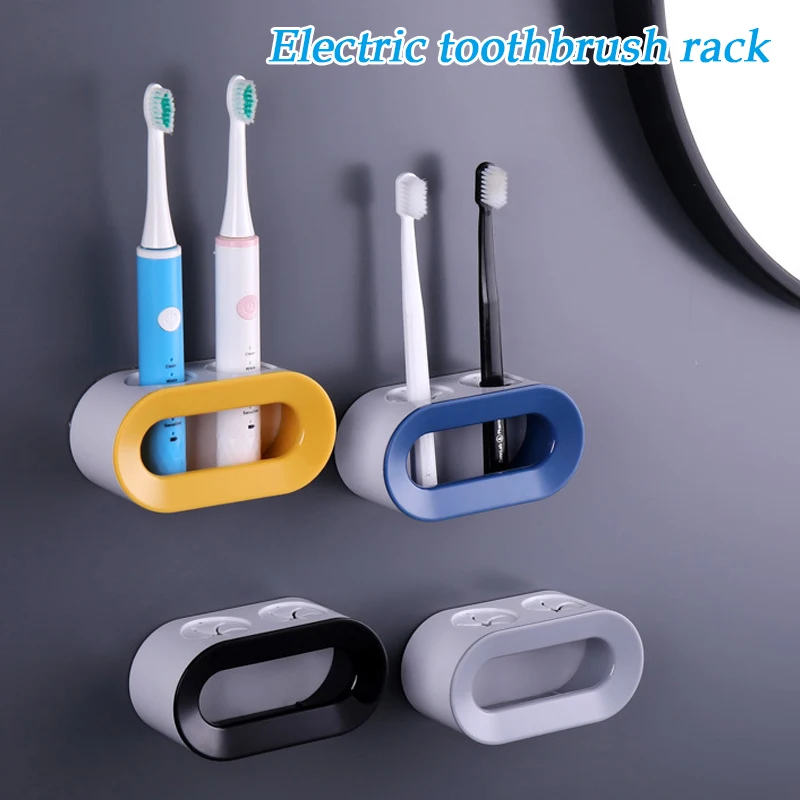 Electric Toothbrush Holder Punching Free Wall mounted Storage Shelf