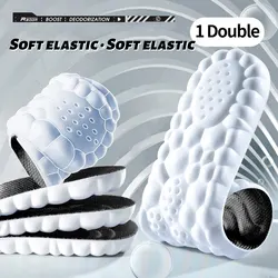 Enhanced Orthopedic Sports Insoles - Breathable PU Soft Cushioning, Shock Absorption, and Arch Support for Active Comfort (Black)