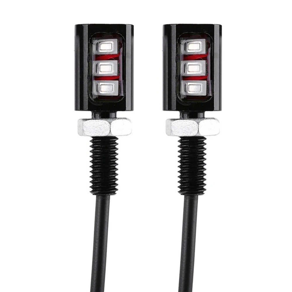 12V Auto License Number Plate Lamp 3LED 6000-7000K Universal Car Motorcycle Bulb Highlight Brake Light 2PCS