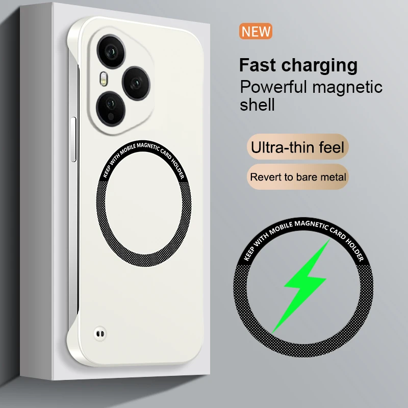 Ultra Slim Magnetic Frameless Solid Color Phone Case