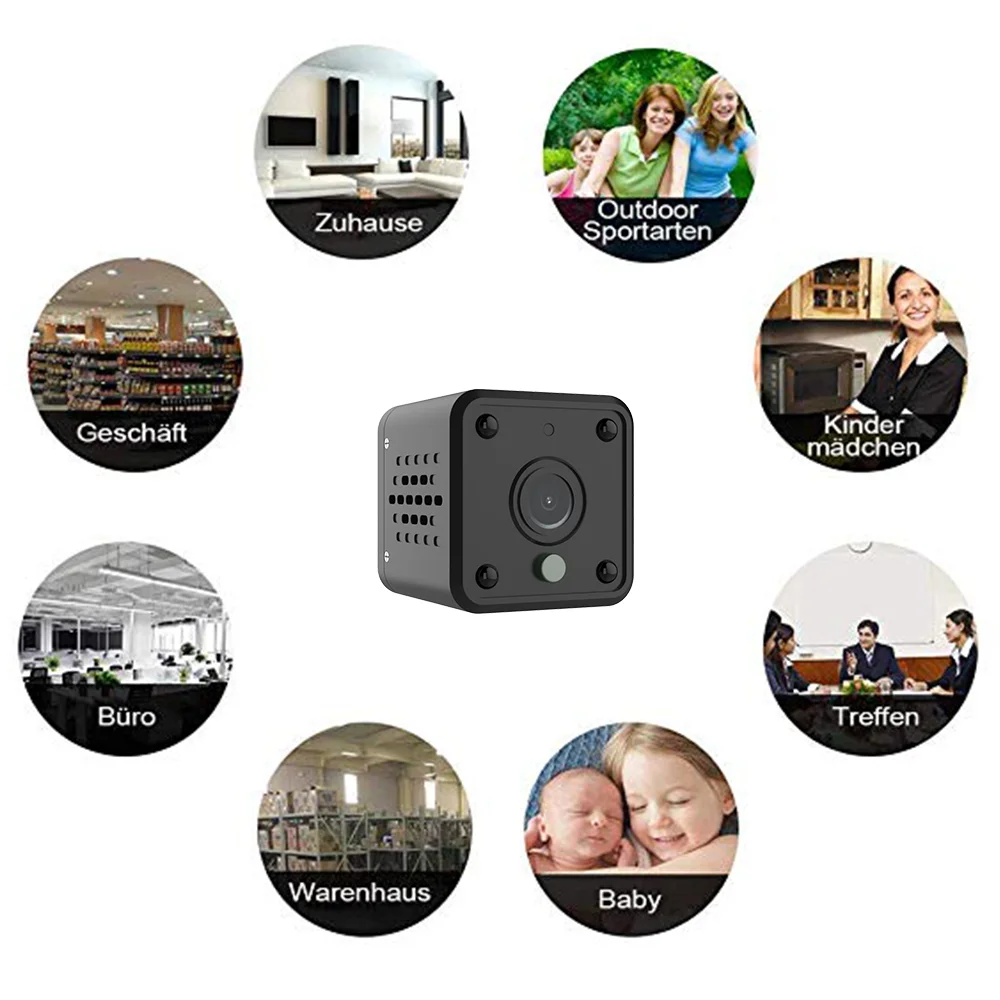 Tuya 3MP HD WiFi Mini Camera Wireless Video Recorder Security Protection Camera Smart Home Monitoring CamFor Infants And Pets 6