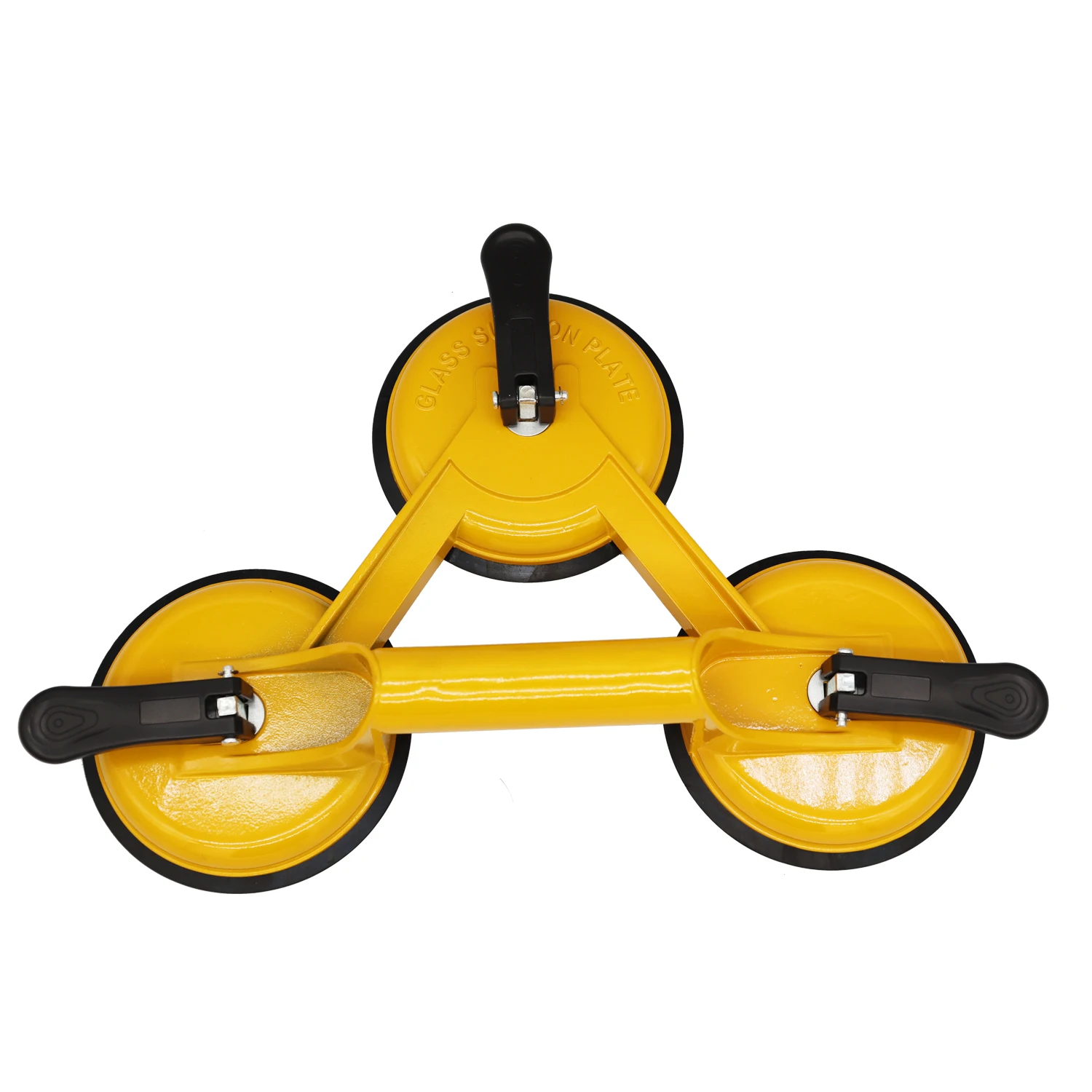Triple Glass Suction Cups Heavy Duty Aluminum Vacuum Plate Handle Glass Holder Hooks to Lift Large Glass, Tile Suction Cup Lift